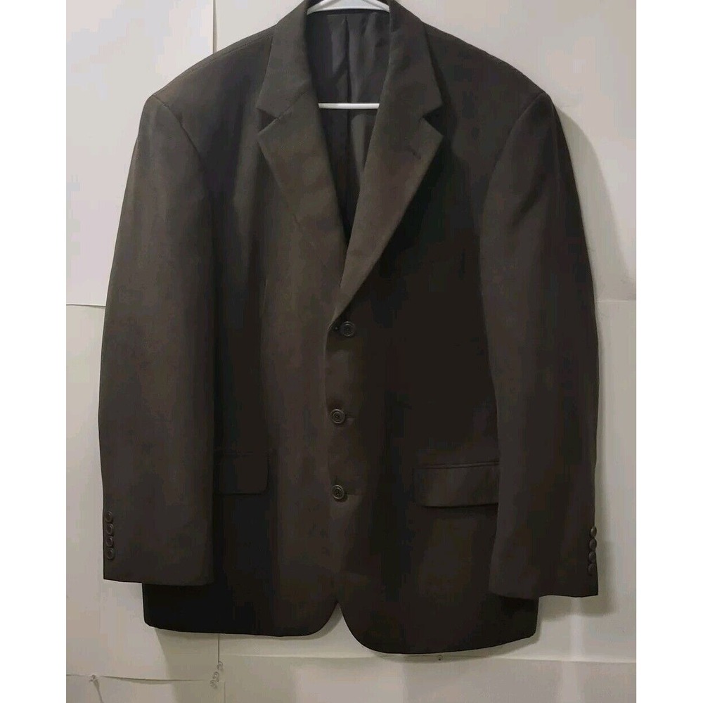 ANDREW FEZZER, Designer Style, Brown Suede Sports Jacket/ Blazer, Men's Size 43R